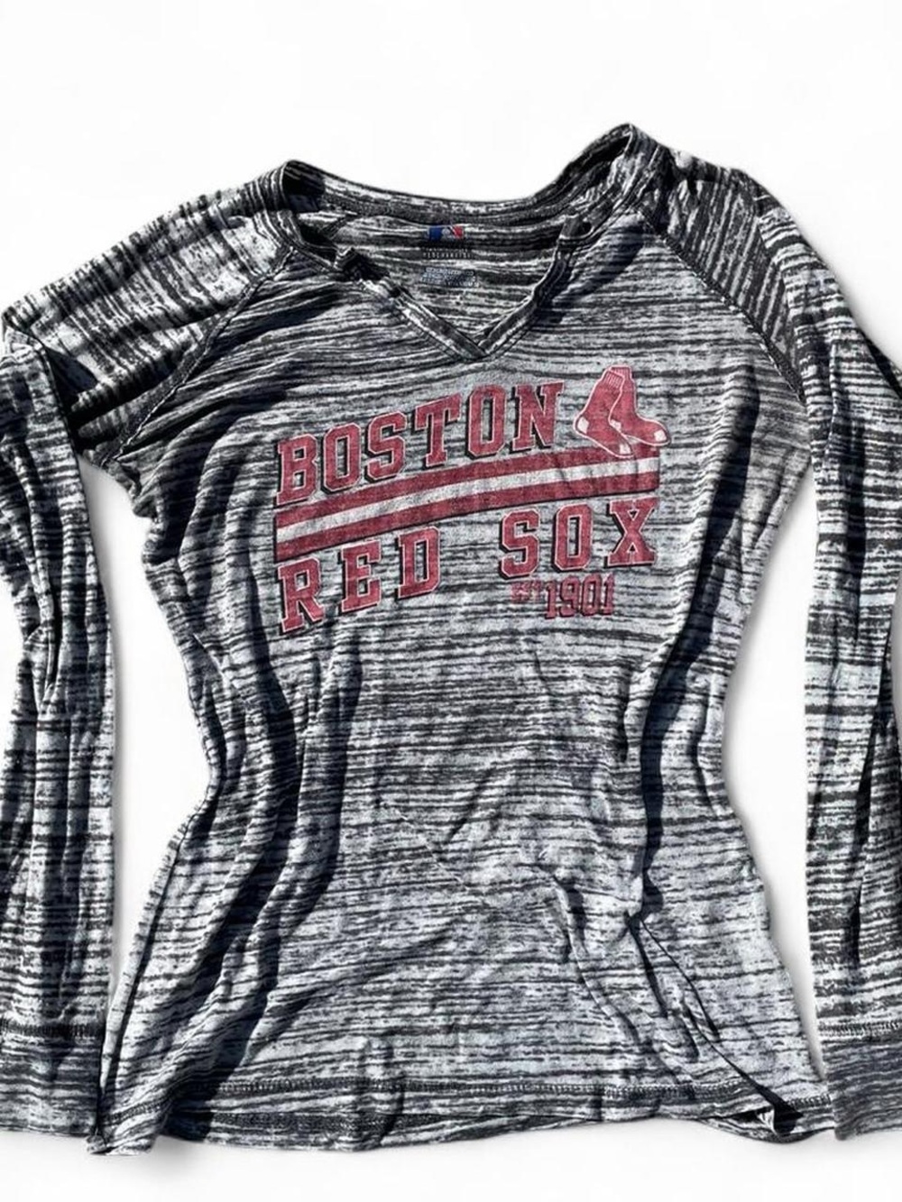 Genuine Merchandise Boston Red Sox Heather Gray Long Sleeve Tee